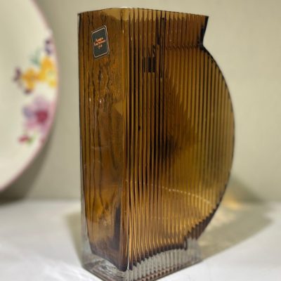 Vaso decorativo pancia ambra cm 20h Andrea Fontebasso 1760