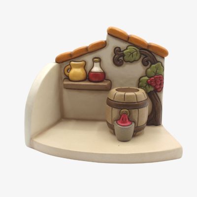 Bottega del vino in ceramica presepe classico