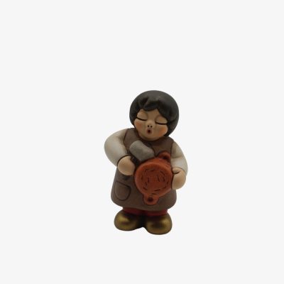 Venditore di pentole in ceramica rosso presepe classico
