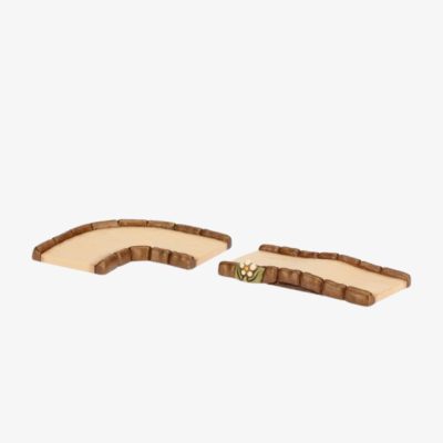 Set 1 pezzo di strada dritta e 1 pezzo di strada curva Presepe Classico