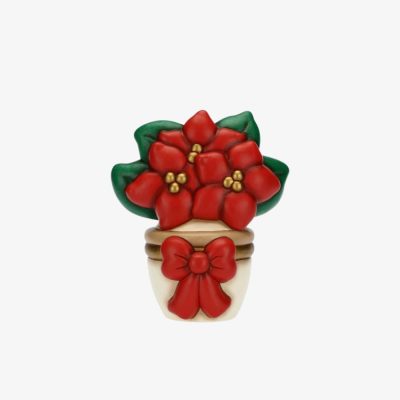 Vasetto con stella di Natale in ceramica, maxi